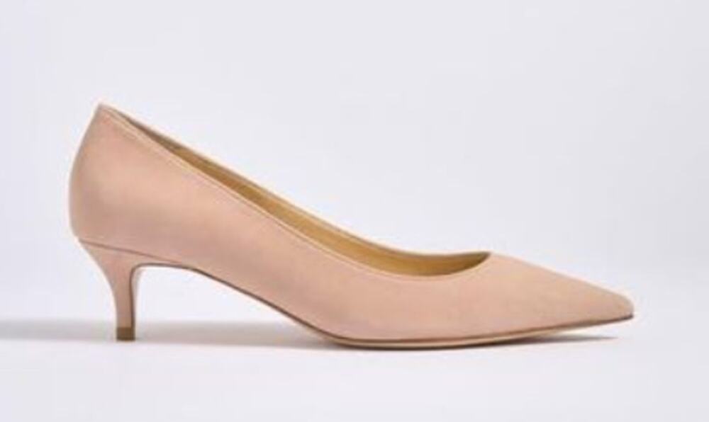 Marion Parke Classic Pump 45 Powder Suede New In Box 35